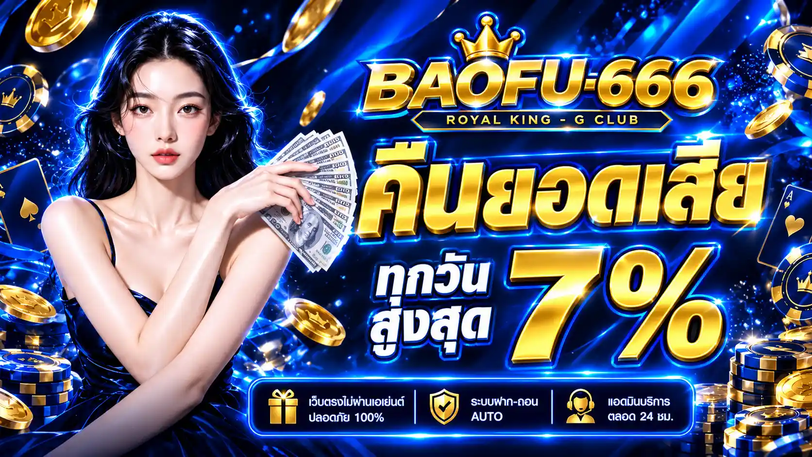 BAOFU-666 แหล่งรวมเกมคาสิโนยอดฮิต เล่นง่ายบนมือถือ มั่นคง 100%